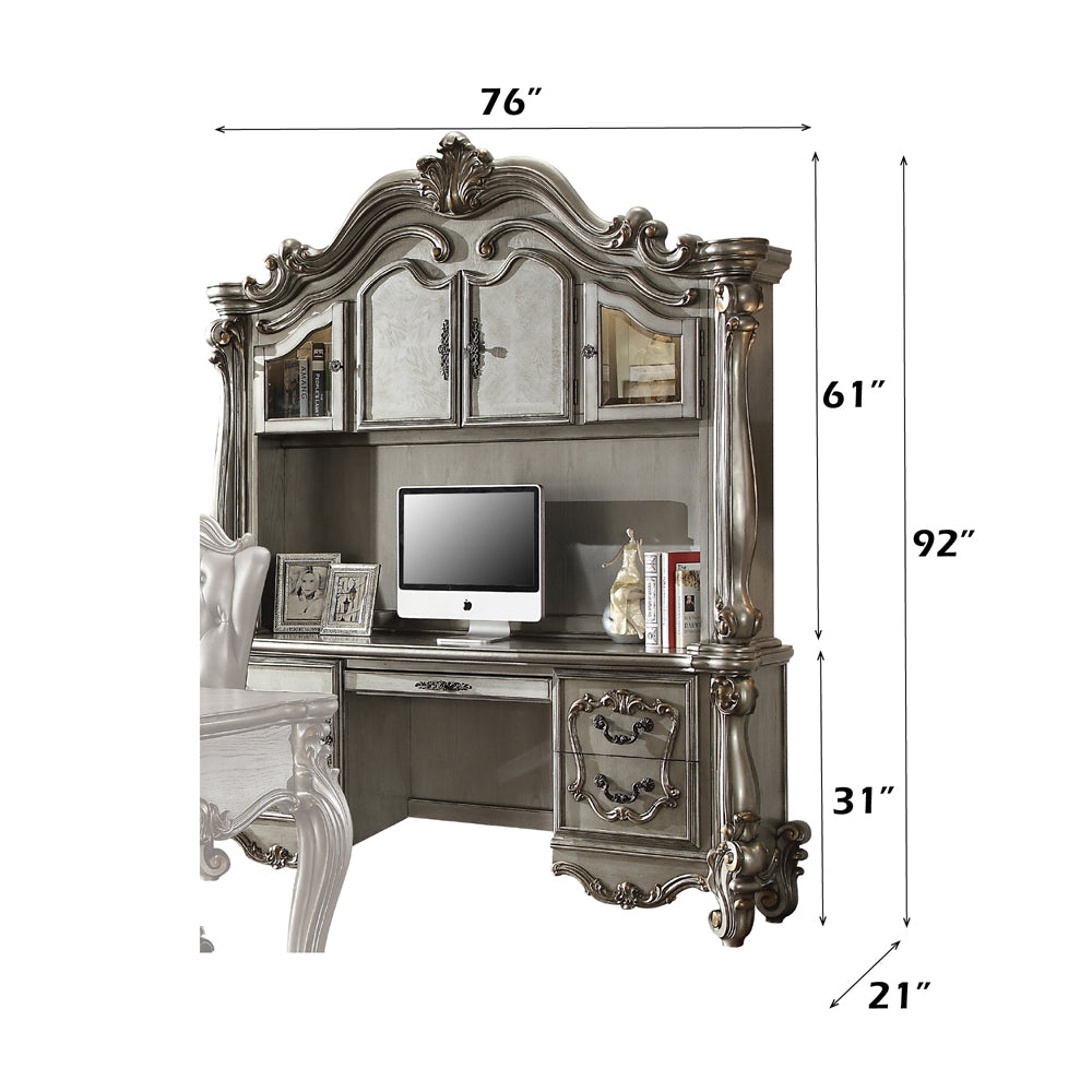 ACME Versailles Executive Desk with Hutch – detail – Lusso Furniture Miami