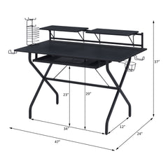 ACME Hartman Gaming Desk – back view – Lusso Furniture Miami