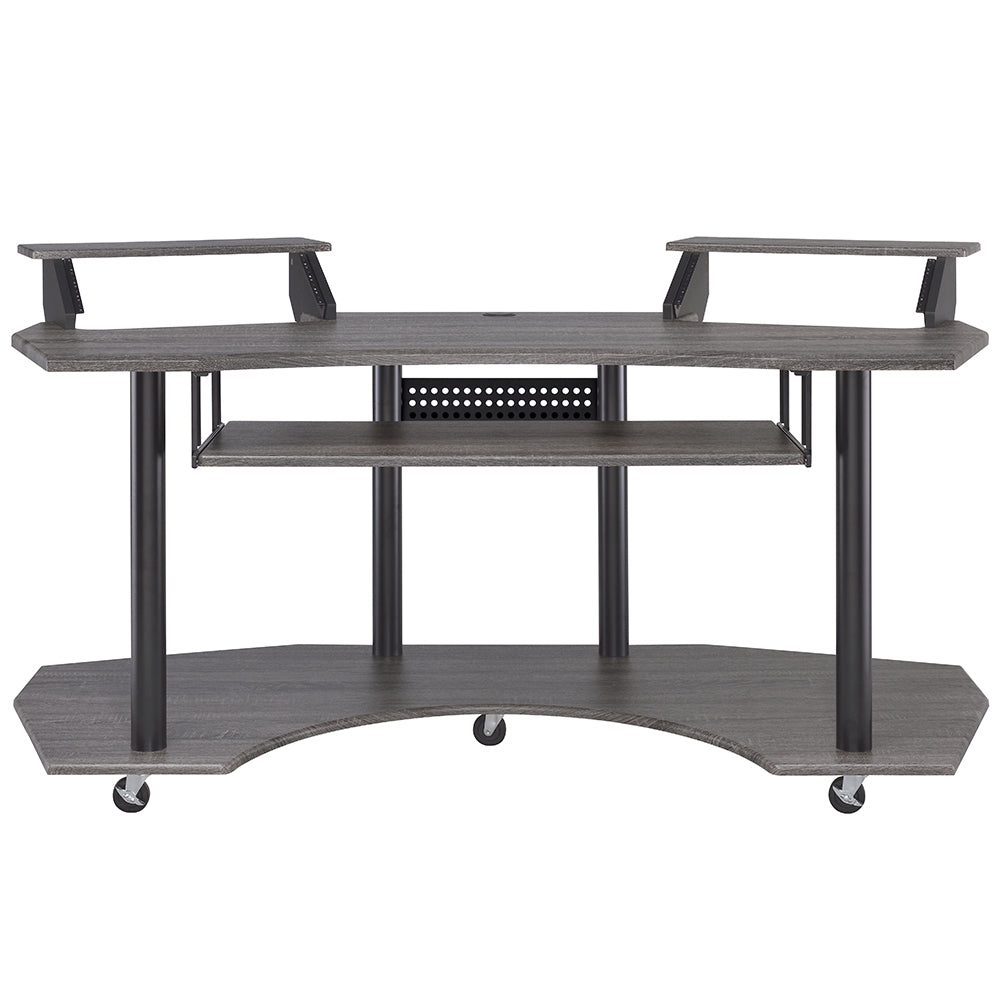 ACME Eleazar 71 Inch Music Studio Desk – side view – Lusso Furniture Miami
