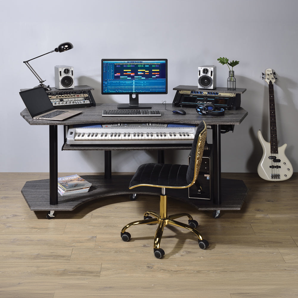 ACME Eleazar 71 Inch Music Studio Desk – front view – Lusso Furniture Miami