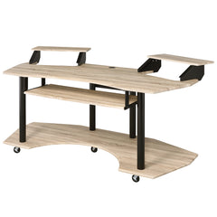 ACME Eleazar 71 Inch Music Studio Desk – finish detail – Lusso Furniture Miami