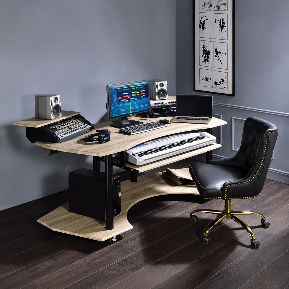 ACME Eleazar 71 Inch Music Studio Desk – alternate view – Lusso Furniture Miami
