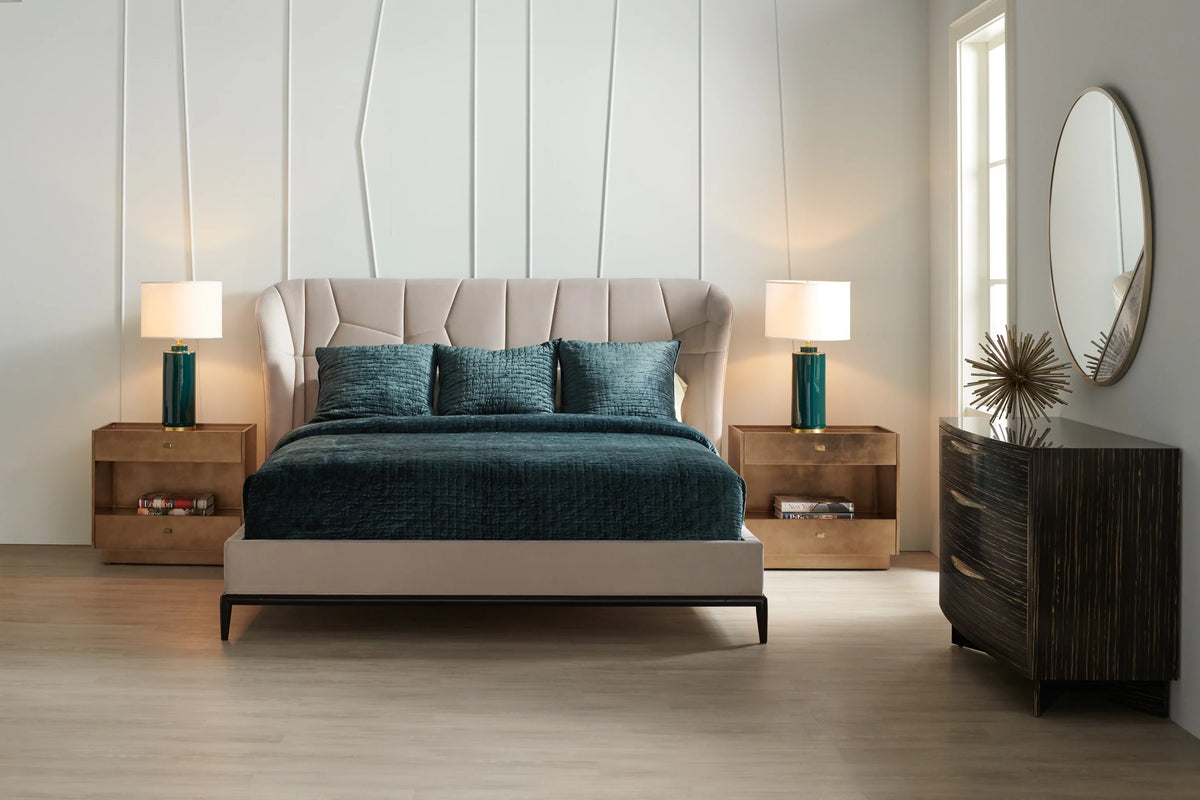 Caracole Vector Bed – room setting – Lusso Furniture Miami