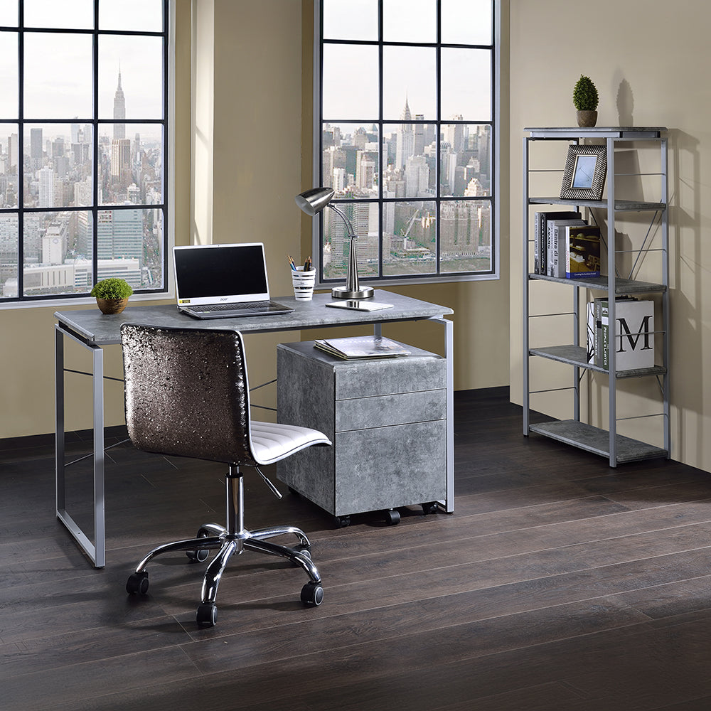 ACME Jurgen Bookshelf – room setting – Lusso Furniture Miami