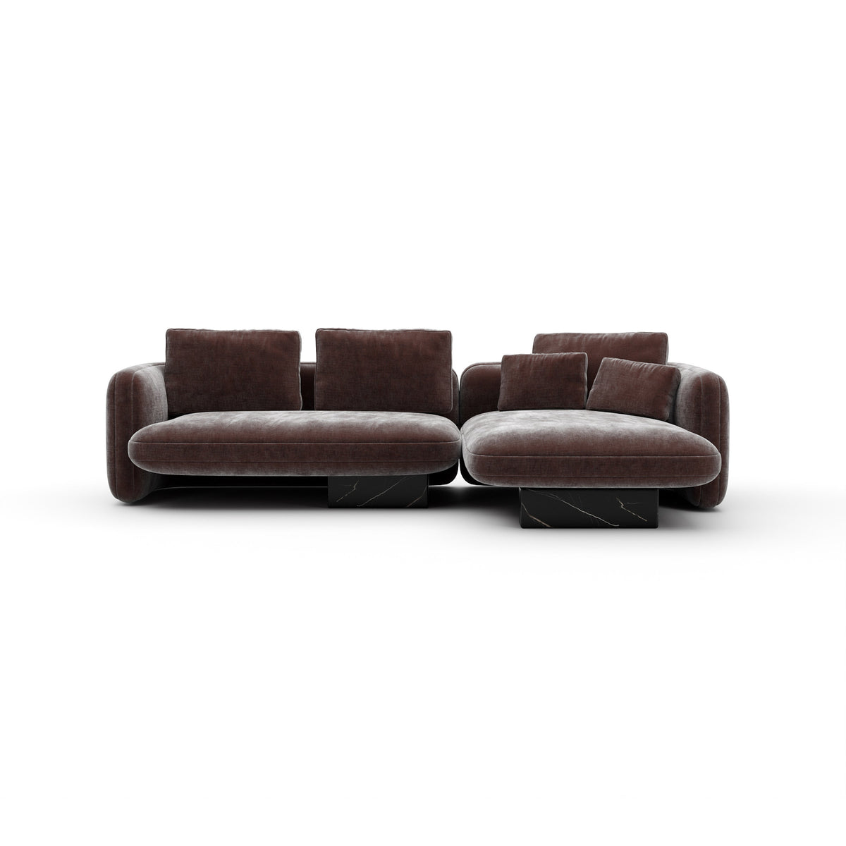 Caracole Overlap Sectional – view 14 – Lusso Furniture Miami