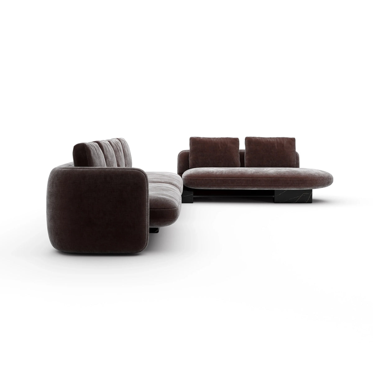 Caracole Overlap Sectional – view 21 – Lusso Furniture Miami