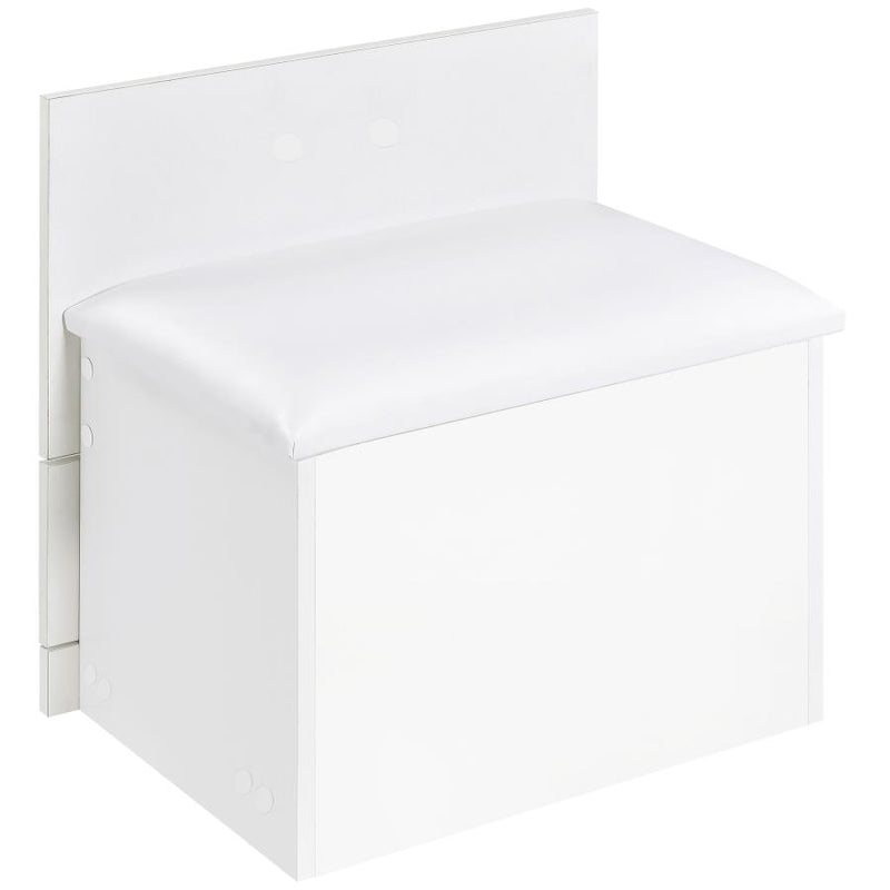 Danbury 3-drawer Makeup Vanity & Stool Set White High Gloss-zoom-