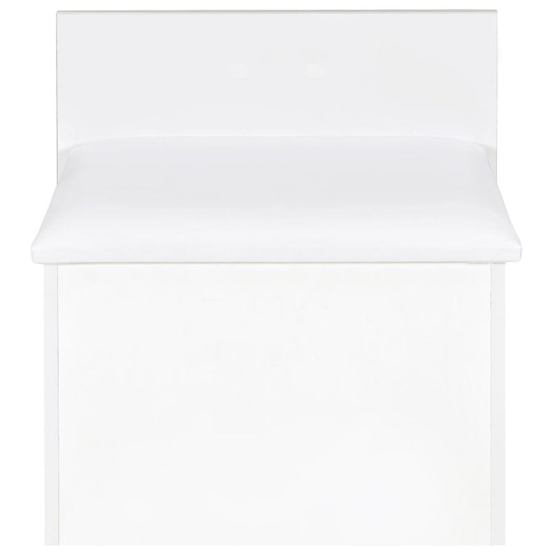 Danbury 3-drawer Makeup Vanity & Stool Set White High Gloss-zoom-