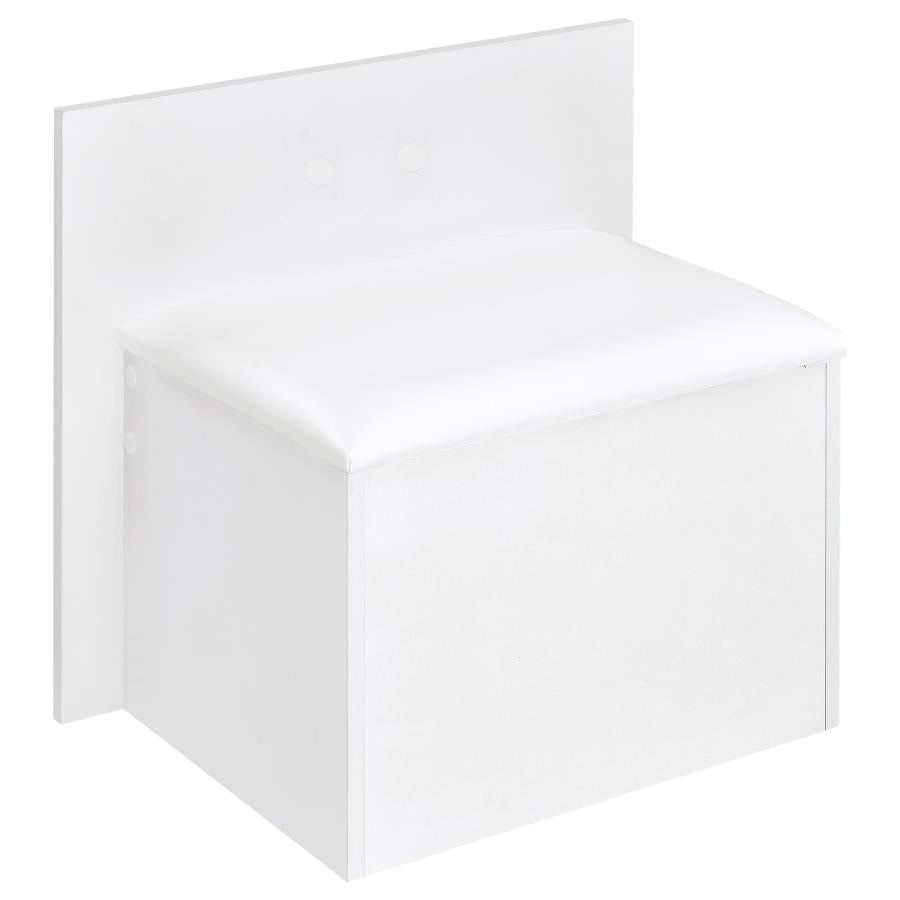 Flora 2-drawer Vanity Set with LED Mirror White High Gloss-zoom-13
