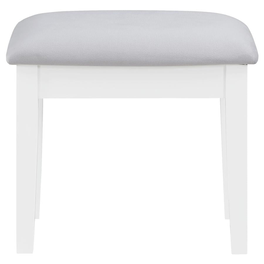 Regina Makeup Vanity Table Set with Lighting White-zoom-12