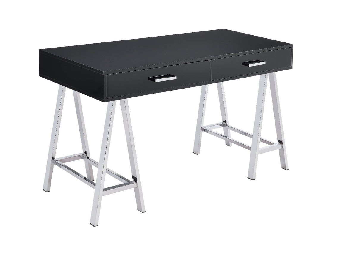 ACME Coleen USB Writing Desk – side view – Lusso Furniture Miami
