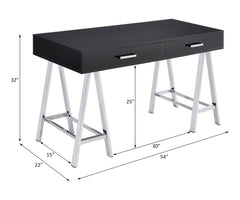 ACME Coleen USB Writing Desk – back view – Lusso Furniture Miami