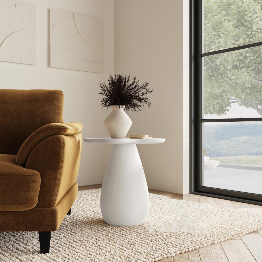 Perth 20-inch Side Table with Cloud-Shaped Top Off White-zoom-2