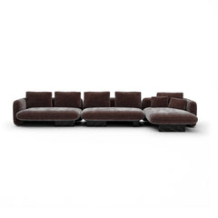 Caracole Overlap Sectional – back view – Lusso Furniture Miami