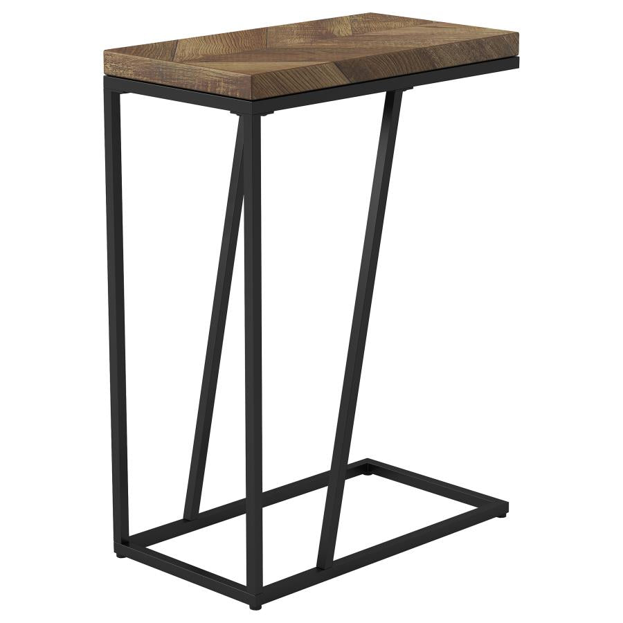 Sergio Engineered Wood C-Shaped Side Table Rustic Tobacco-zoom-4