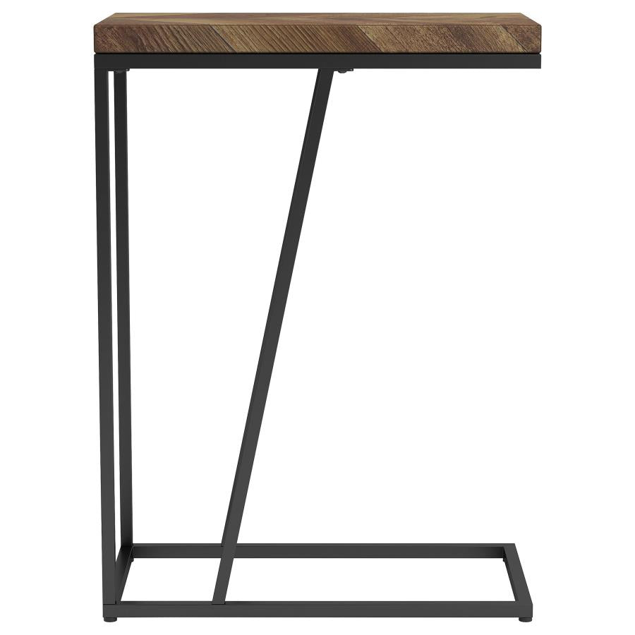 Sergio Engineered Wood C-Shaped Side Table Rustic Tobacco-zoom-5