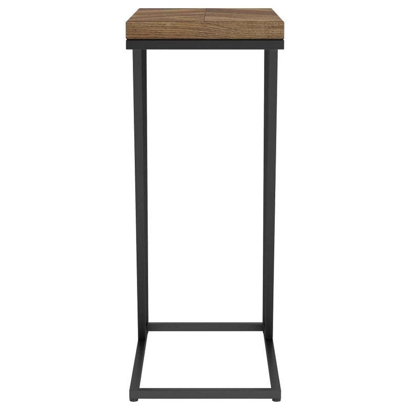 Sergio Engineered Wood C-Shaped Side Table Rustic Tobacco-zoom-