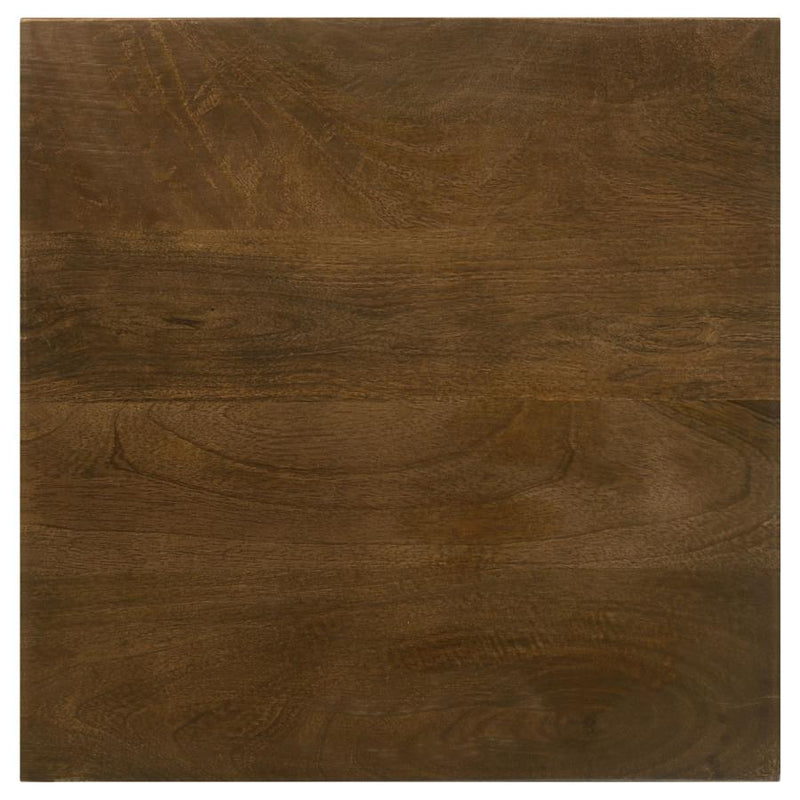 Heitor Square Wood Top Accent Side Table Dark Brown-zoom-