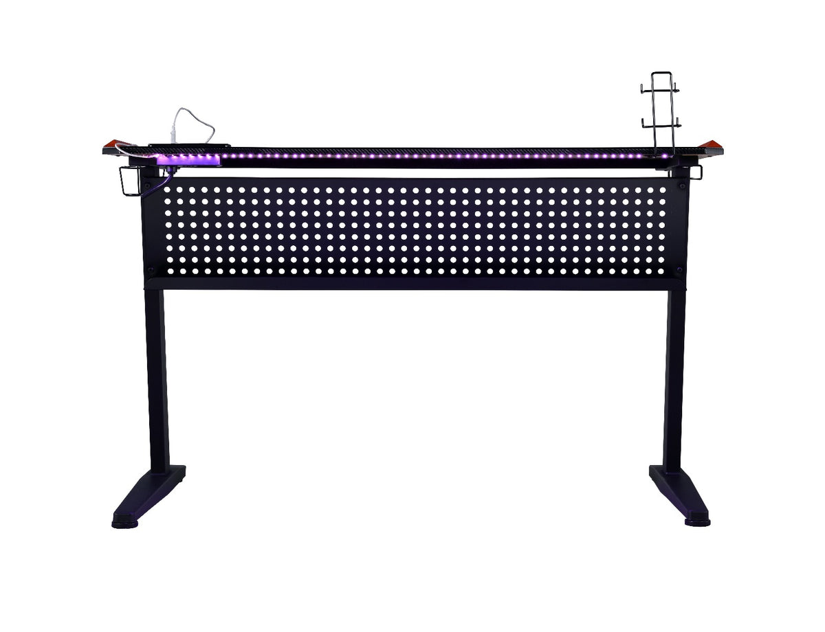 ACME Dragi USB Gaming Desk – side view – Lusso Furniture Miami