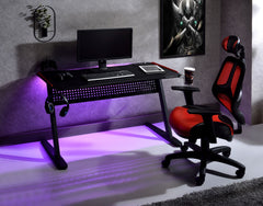 ACME Dragi USB Gaming Desk – back view – Lusso Furniture Miami