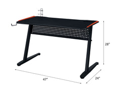 ACME Dragi USB Gaming Desk – close-up – Lusso Furniture Miami