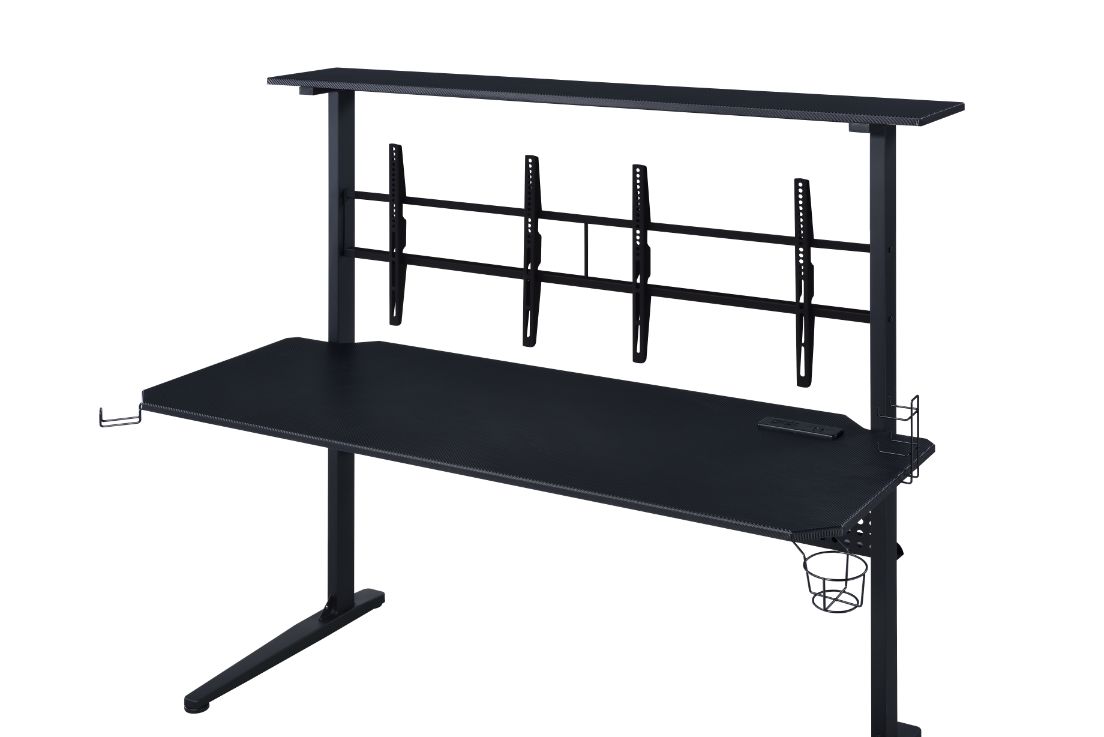 ACME Canzi USB Gaming Desk – side view – Lusso Furniture Miami