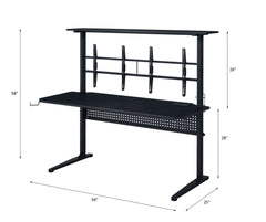 ACME Canzi USB Gaming Desk – back view – Lusso Furniture Miami