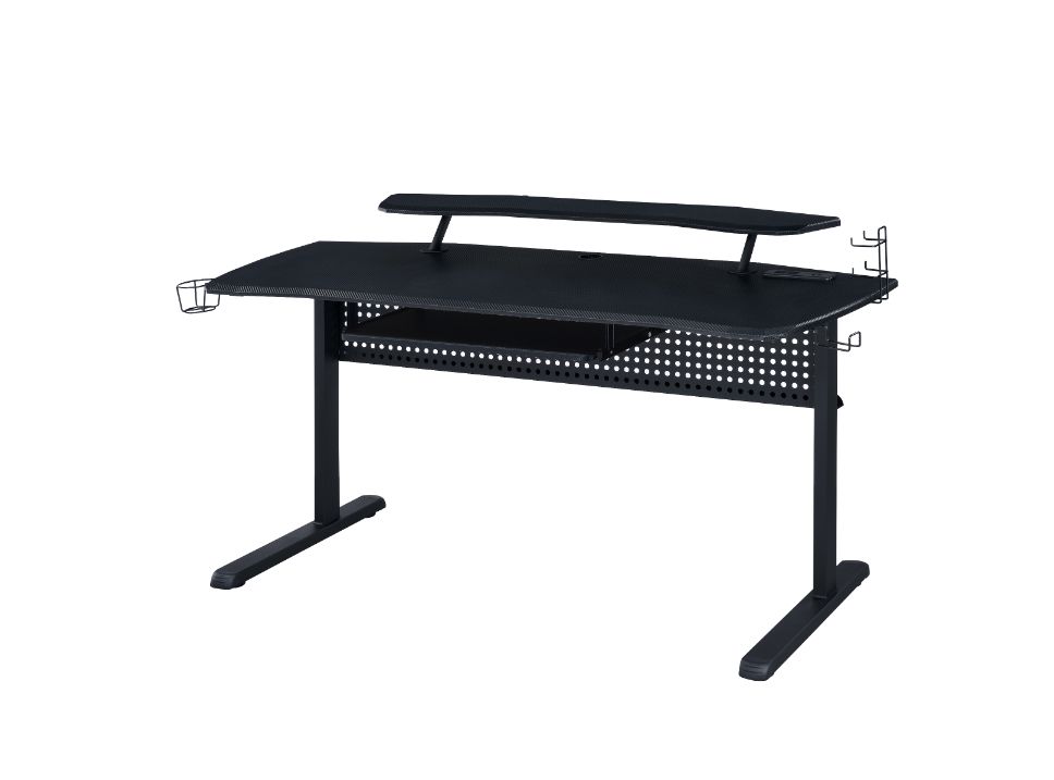 ACME Vildre USB Gaming Desk – front view – Lusso Furniture Miami