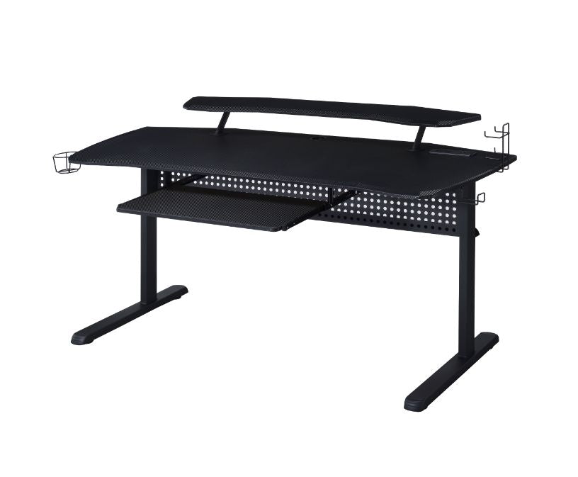 ACME Vildre USB Gaming Desk – angle view – Lusso Furniture Miami