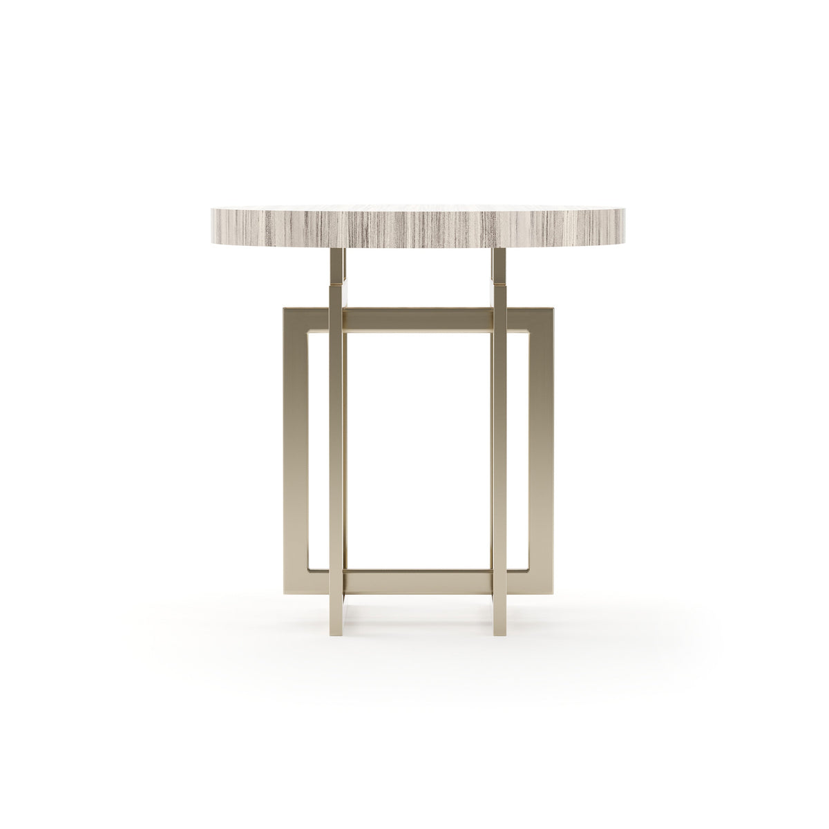 Caracole Wish You Were Here Side Table – front view – Lusso Furniture Miami