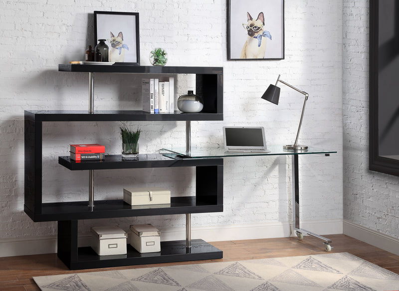 ACME Buck II Writing Desk with Bookshelf-zoom-