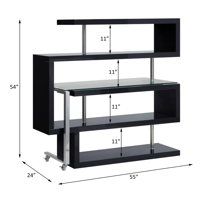 ACME Buck II Writing Desk with Bookshelf-zoom-