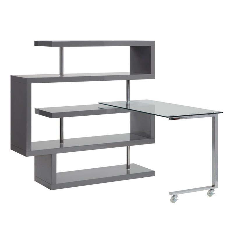 ACME Buck II Writing Desk with Bookshelf-zoom-