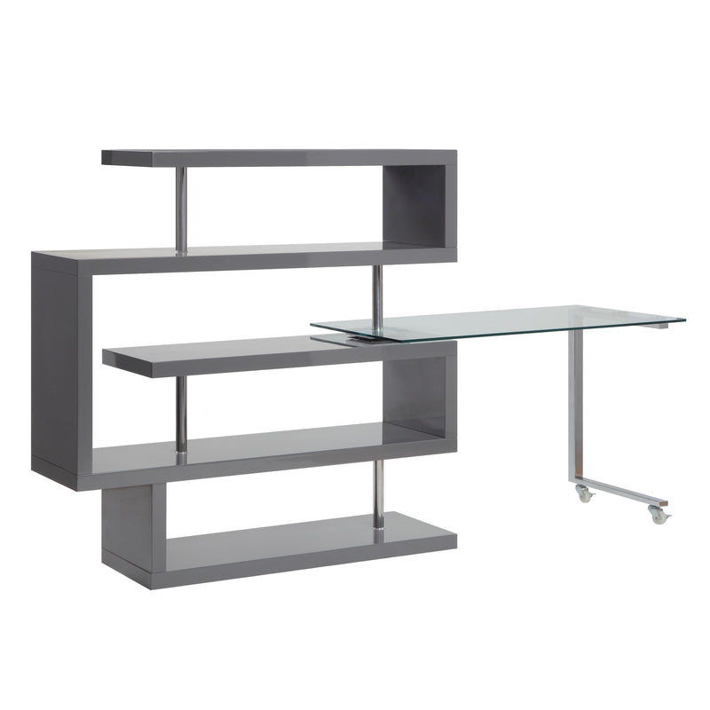 ACME Buck II Writing Desk with Bookshelf-zoom-
