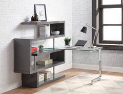 ACME Buck II Writing Desk with Bookshelf – view 15 – Lusso Furniture Miami