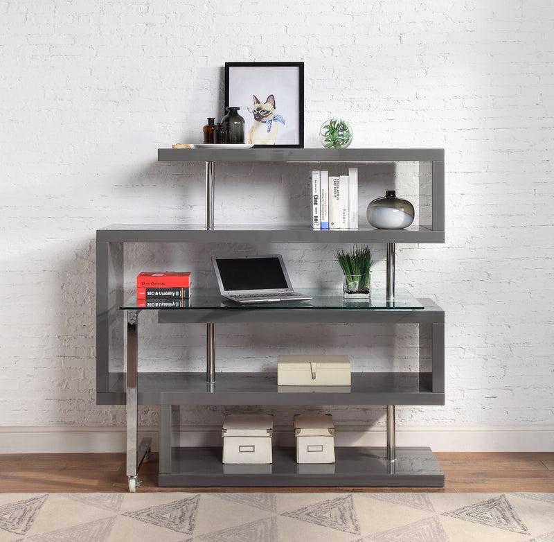 ACME Buck II Writing Desk with Bookshelf-zoom-