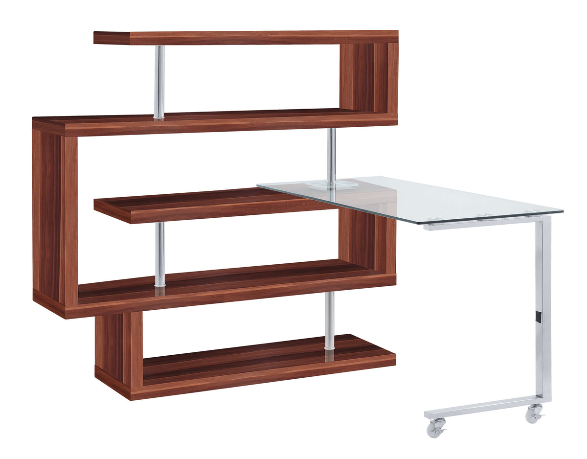 ACME Buck II Writing Desk with Bookshelf – view 19 – Lusso Furniture Miami