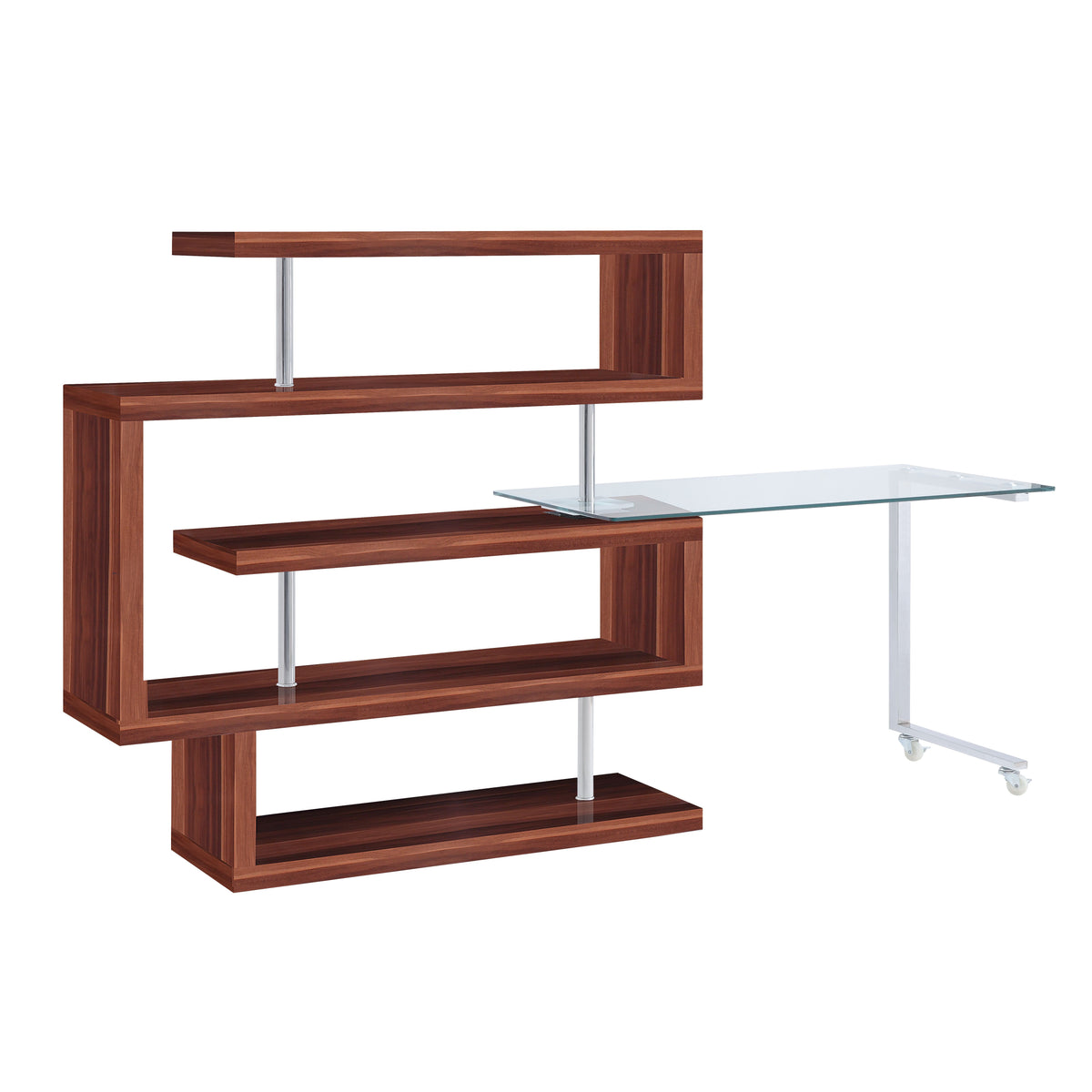 ACME Buck II Writing Desk with Bookshelf – view 20 – Lusso Furniture Miami
