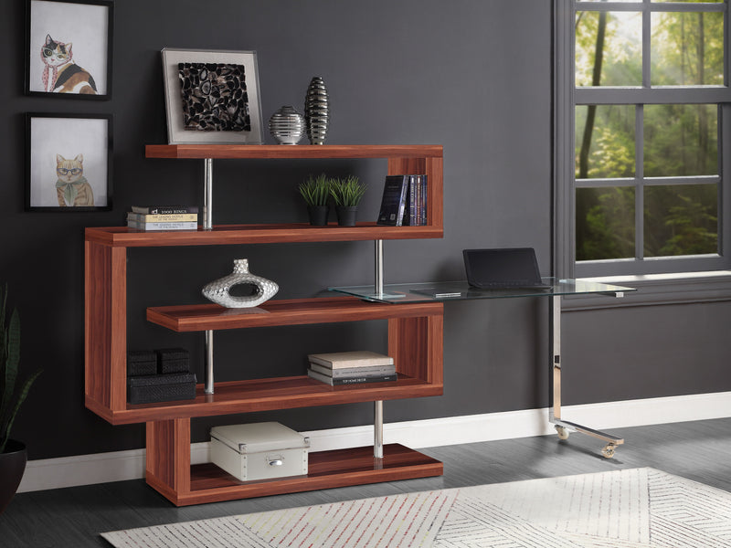 ACME Buck II Writing Desk with Bookshelf-zoom-