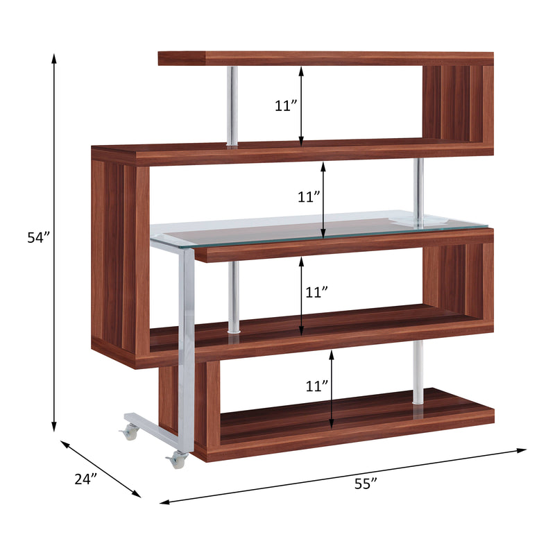 ACME Buck II Writing Desk with Bookshelf-zoom-