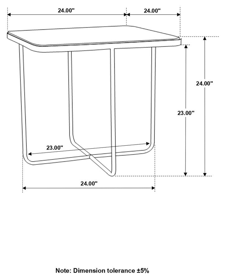 Elyna Square Stone Top Accent Side Table Beige-zoom-