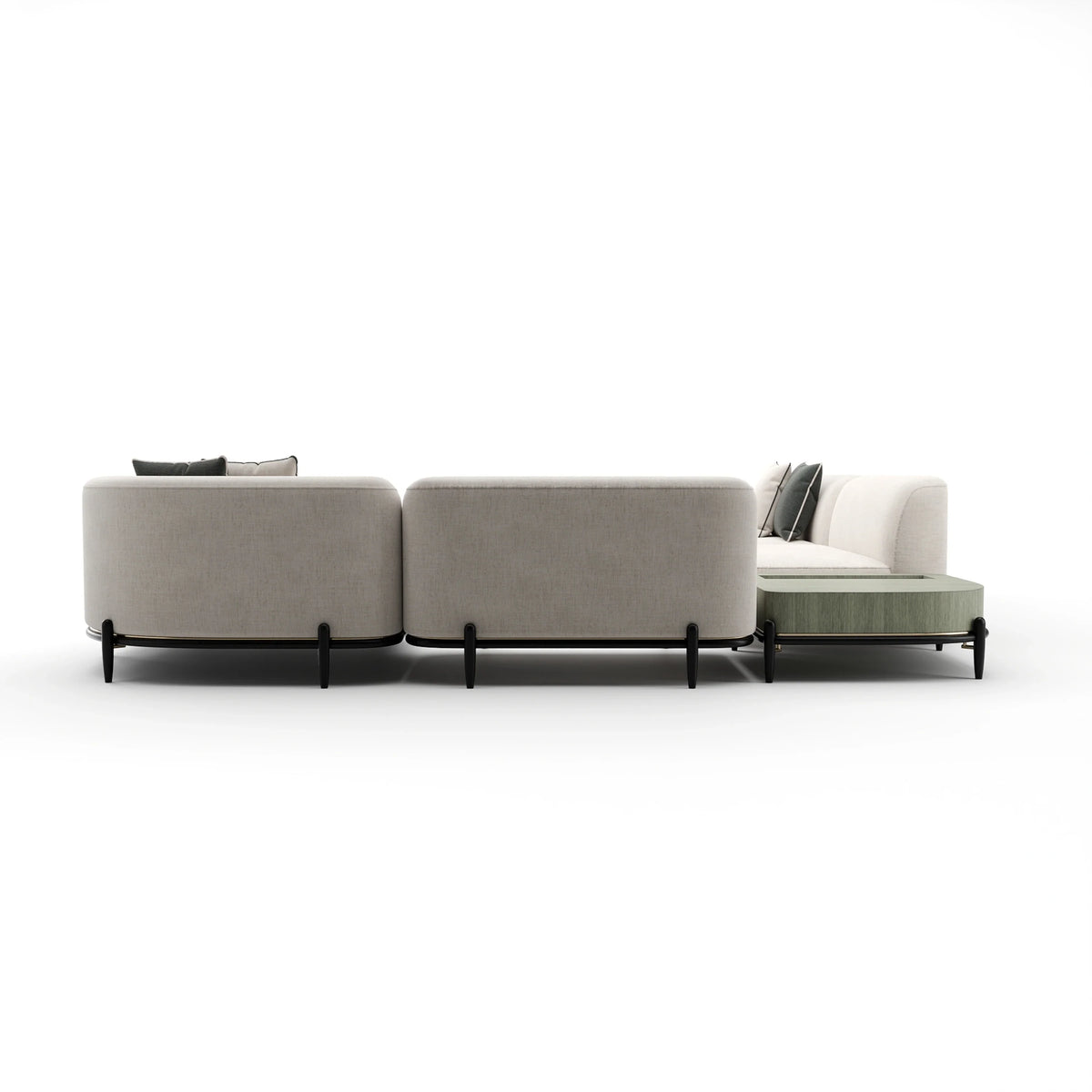 Caracole Madera Sectional – view 16 – Lusso Furniture Miami