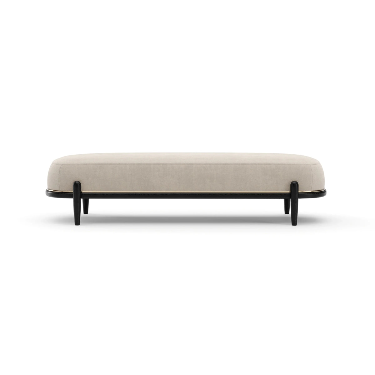 Caracole Madera Bench – front view – Lusso Furniture Miami