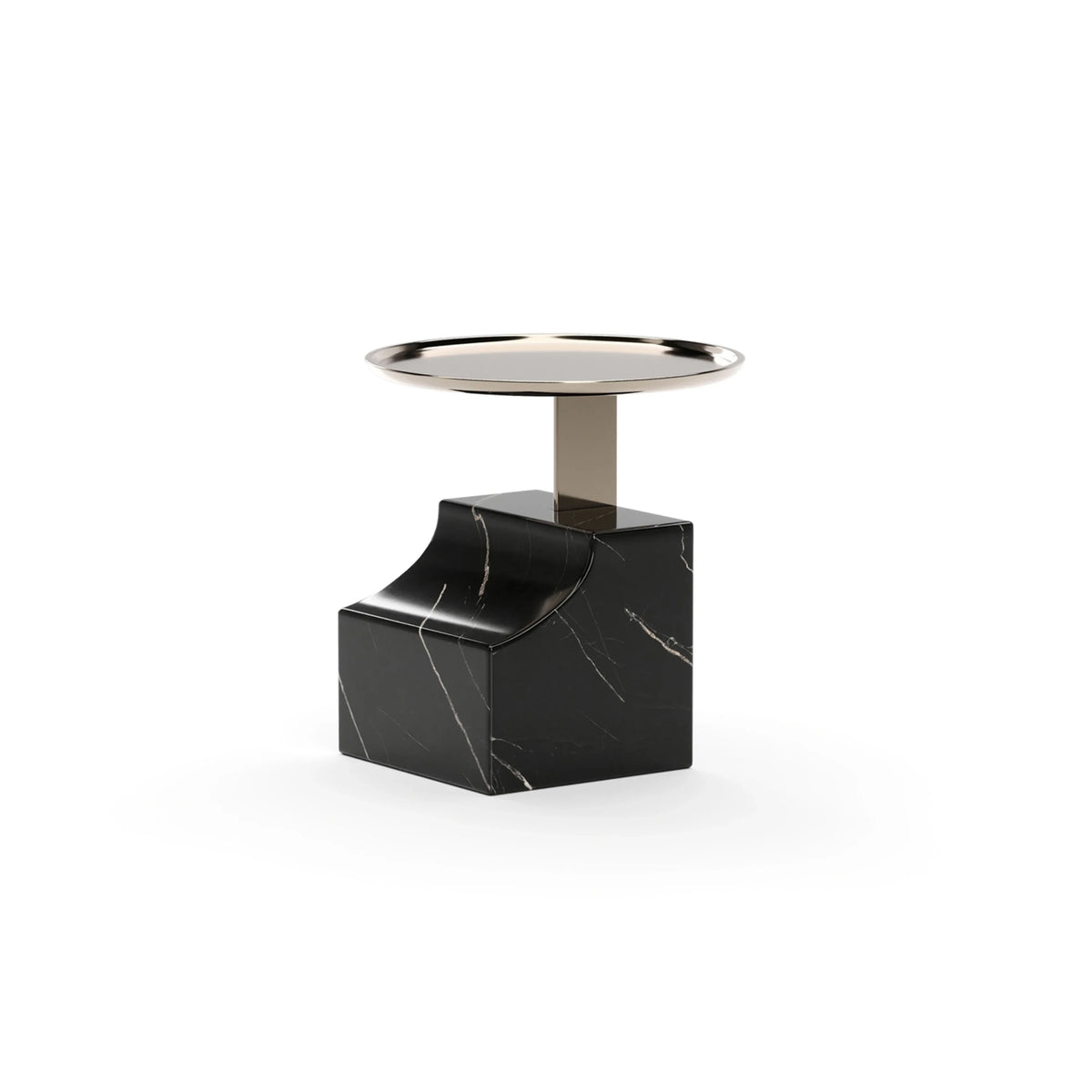 Caracole Overlap Integrated Accent Table – close-up – Lusso Furniture Miami