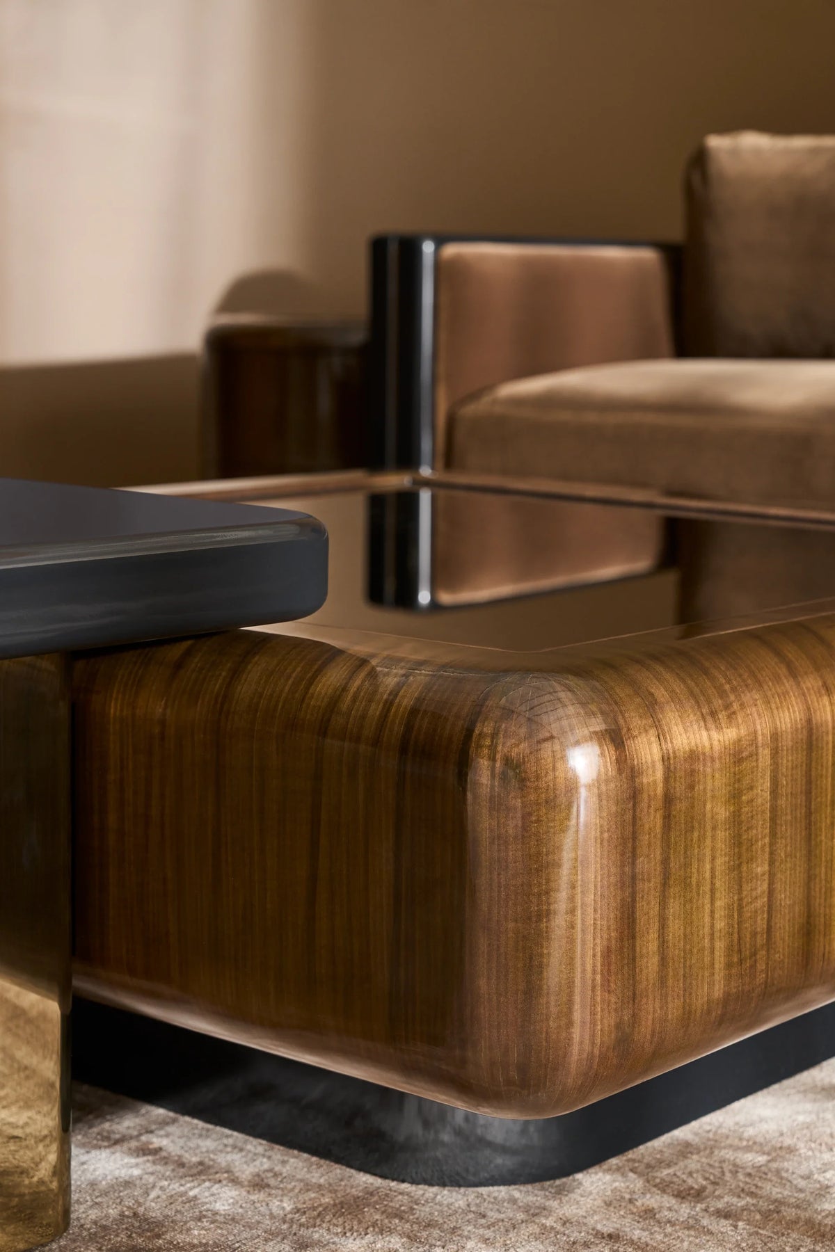 Caracole Gelee Accent Table – back view – Lusso Furniture Miami