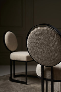 Caracole La Lune Chair – side view – Lusso Furniture Miami