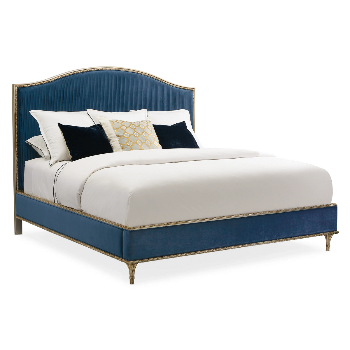Caracole Platform Bed – side view – Lusso Furniture Miami