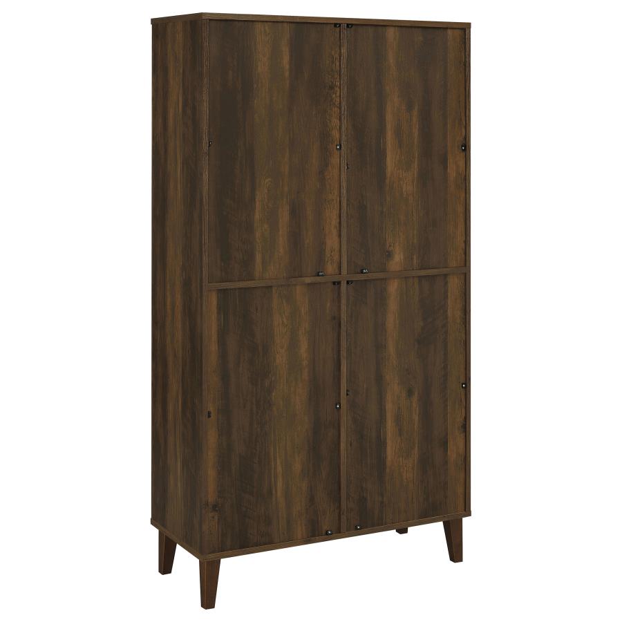 Elouise 4-door Engineered Wood Tall Accent Cabinet Dark Pine-6