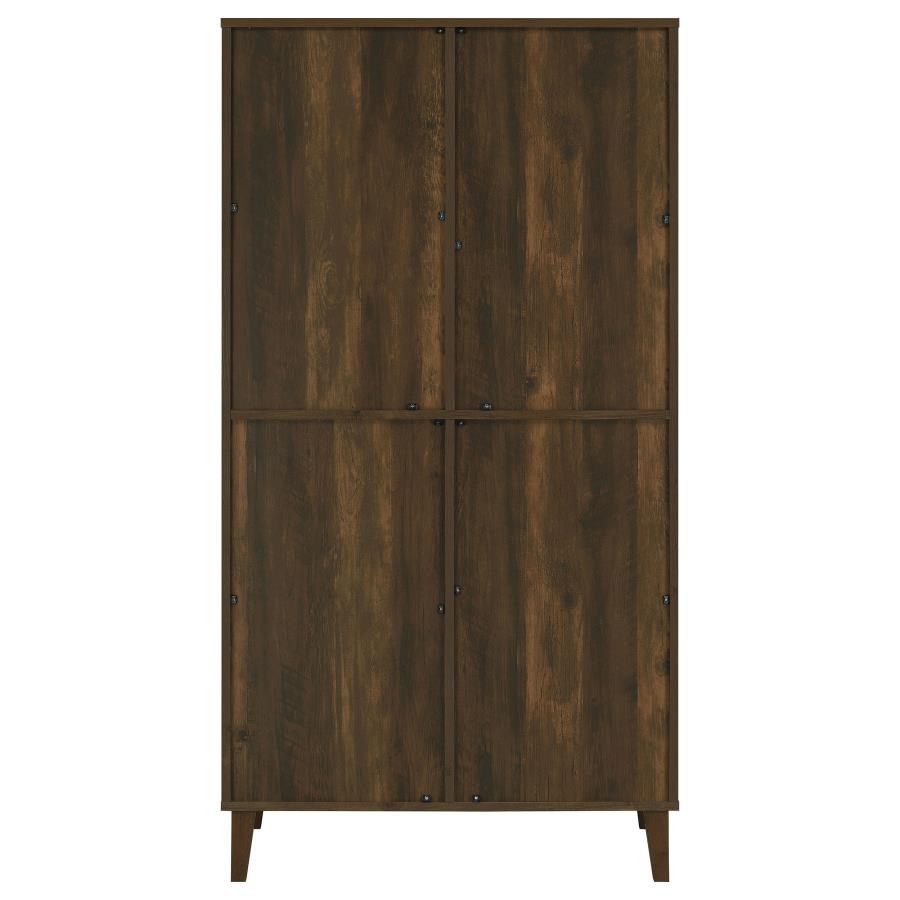 Elouise 4-door Engineered Wood Tall Accent Cabinet Dark Pine-zoom-7