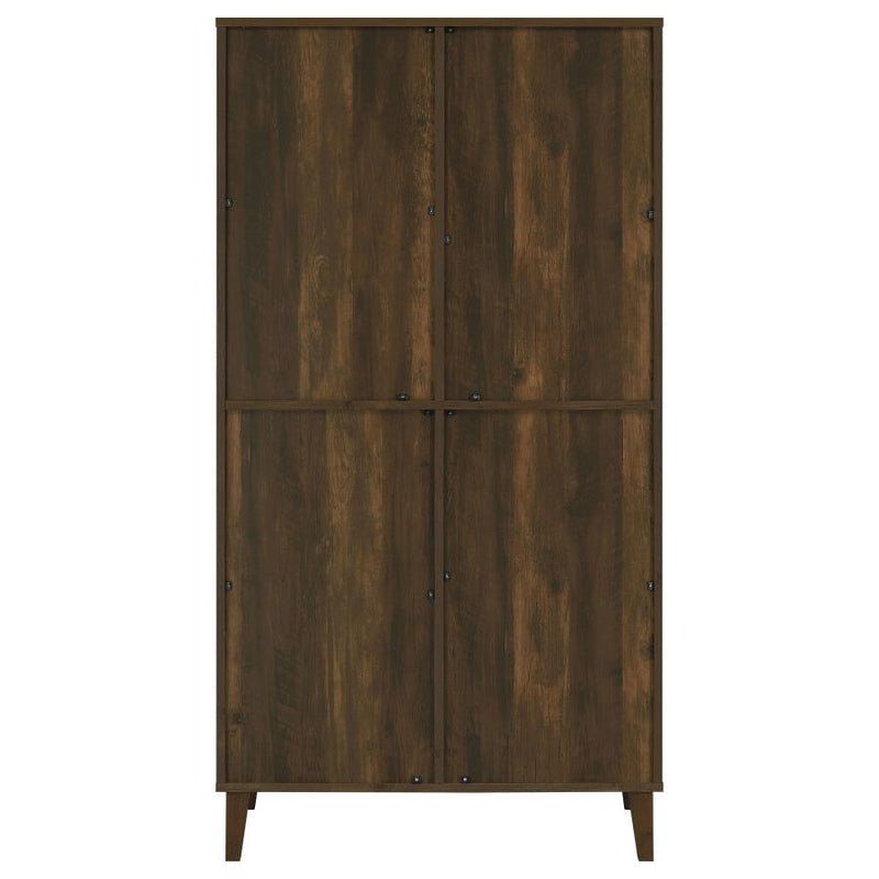 Elouise 4-door Engineered Wood Tall Accent Cabinet Dark Pine-zoom-
